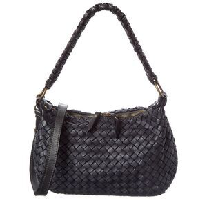 Isabella Rossetti Noemi Leather Handbag, Black